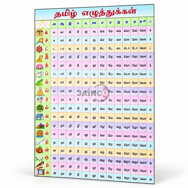 Tamil Barakhadi Chart